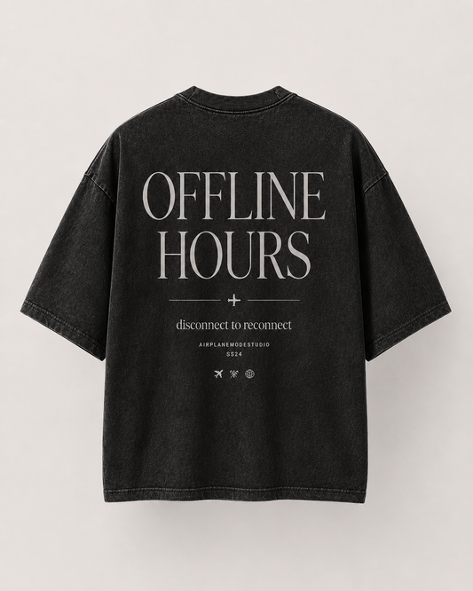 Offline Hours Washed Black T-Shirt