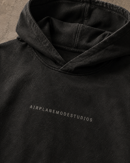 Offline Hours Washed Black Hoodie
